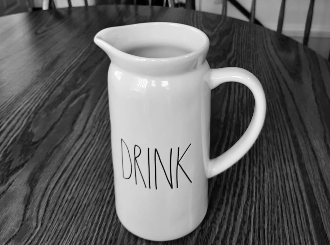 New Vintage RAE DUNN Water Pitcher DRINK Etsy