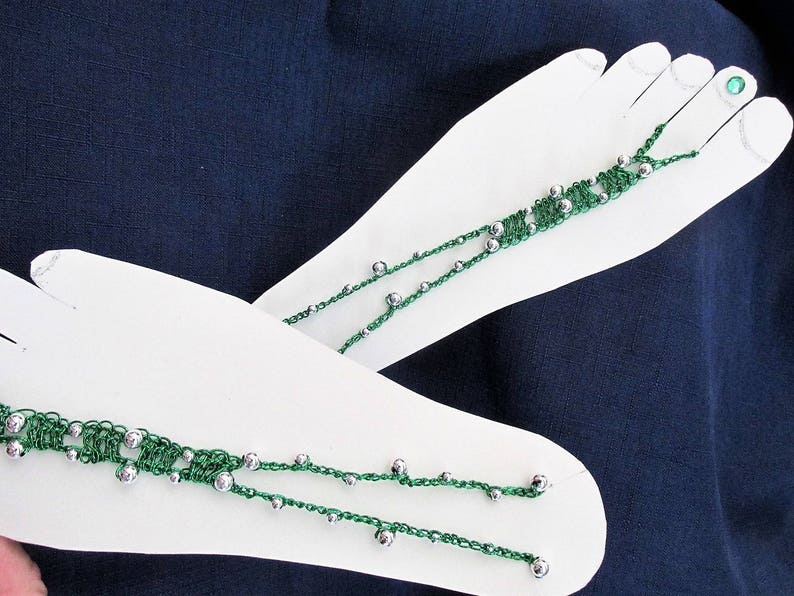 Hand Made BAREFOOT SANDALS Perfect for Christmas Party