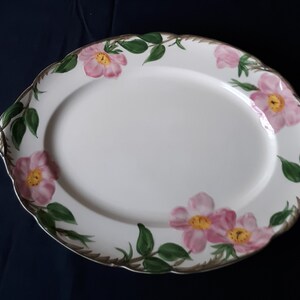 Vintage 1970&#39;s FRANCISCAN SERVING PLATTER in Dessert Rose Pattern.