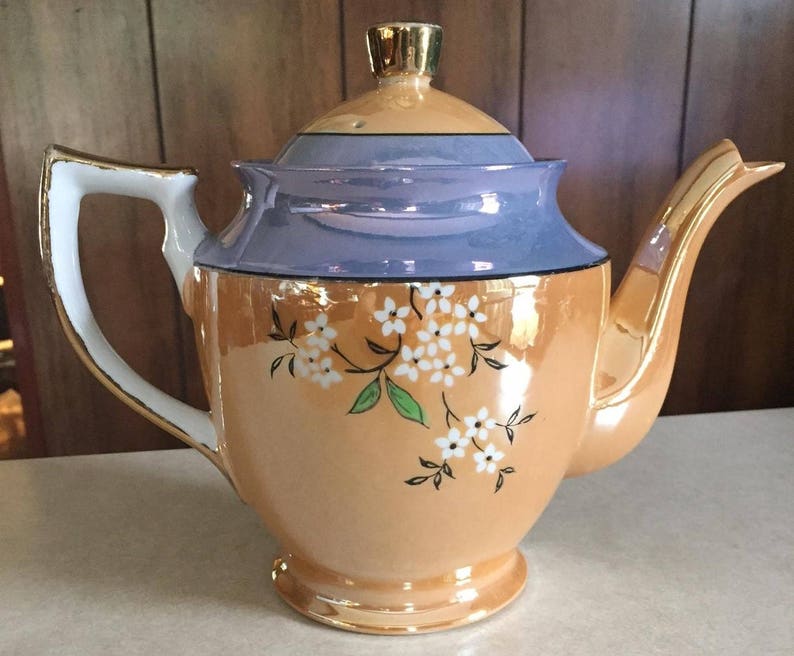 Vintage Lusterware Made in Japan Teapot, and Generous Size Etsy