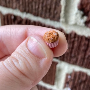 Miniature Pumpkin Spice Muffins, Dollhouse Muffins, 1:12 Scale Miniatures for Doll Breakfast, Doll Bakery, image 4