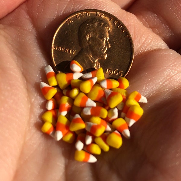 1:12 Scale Miniature Candy Corn for Doll House or Fairy Garden