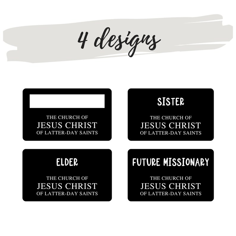 Future LDS Missionary Nametag Printable, LDS Missionary Tag, Missionary ...