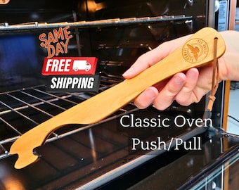 Oven Push Pull, Classic Kitchen Utensil in Place of Oven Mitts, USA Made,  Bak ing Accessory for Bakers, Organized Kitchens, Decorator Gifts