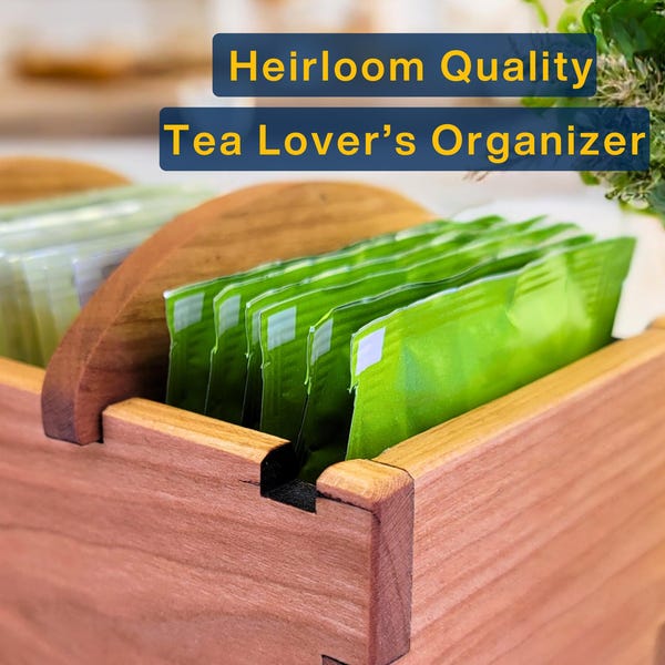 Wooden Tea Box - Etsy