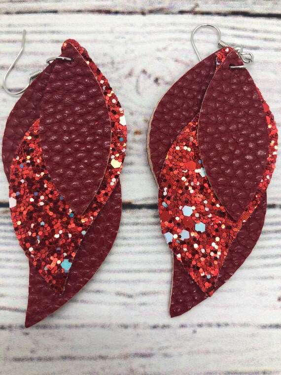 Glitter dangle deals earrings