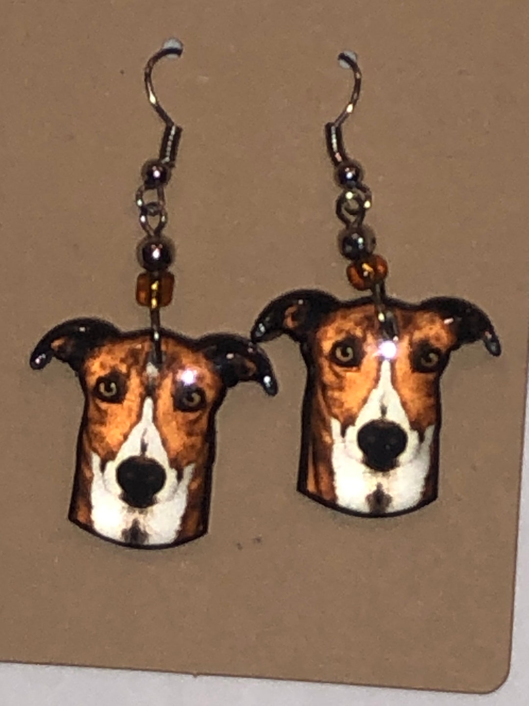 Jack Russell Earrings /jack Russell Jewelry / Jack Russell Etsy