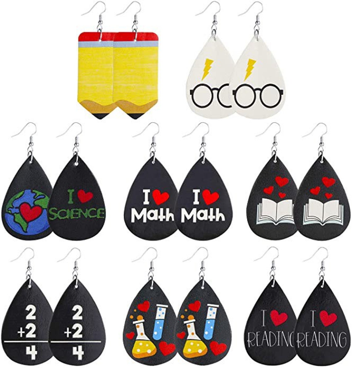 Earth Day Earrings / Teachers Earrings / Educator Earrings / Etsy