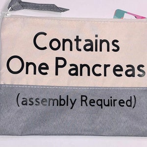 Diabetic bag personalized test kit bag pancreas bag
