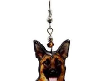 German Sheppard earrings /Dog jewelry / dog lover gift/ Mother’s Day gift/ dog earrings