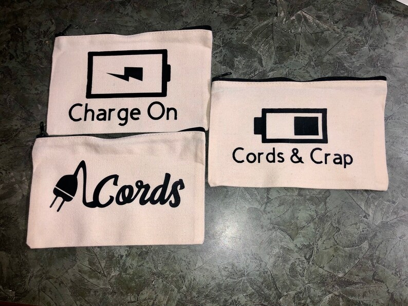 Traveling Cord Bag Wires Bag Cords Bag Charger Pouch Travel Etsy