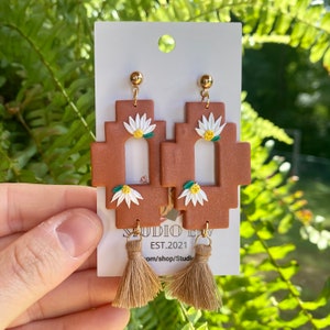Handmade Earrings, Clay Earrings, Lightweight Earrings, Polymer Clay Earrings, Handmade Clay Earrings, Western Earrings