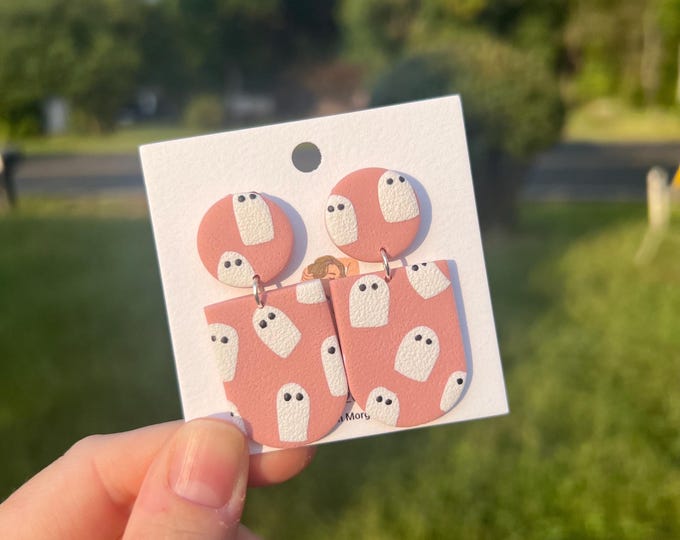Ghost Clay Earrings