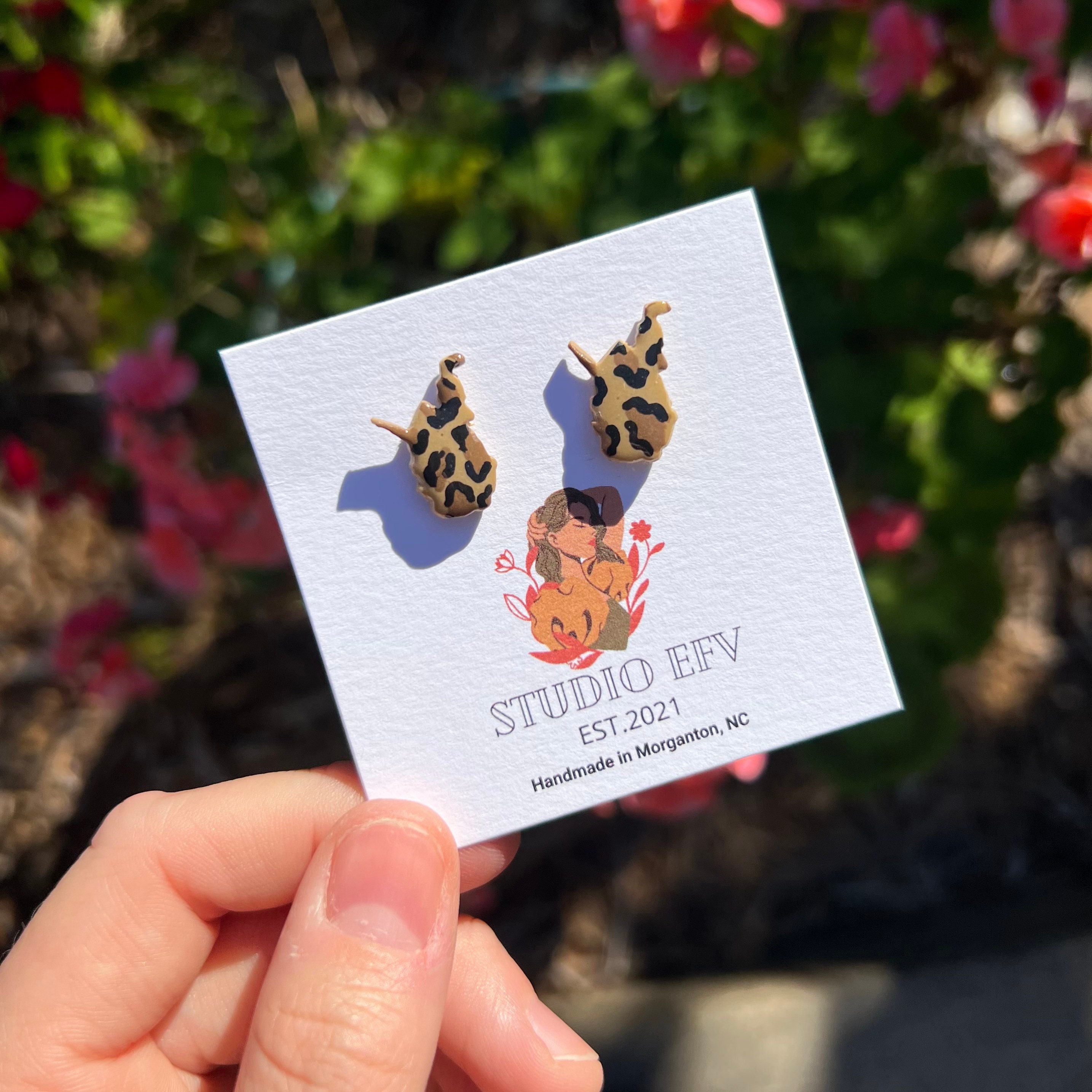 Animal print earrings australia best sale