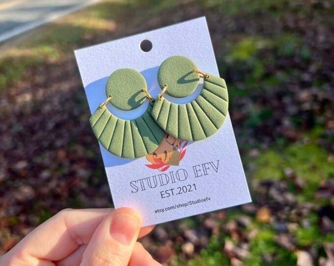 Flower Earrings, Fall Earrings, Flower Clay Earrings, Clay Earrings, Lightweight Earrings,