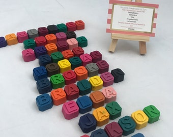 Personalised children’s Crayon Name Favors, Kids Birthday, Wedding Gift