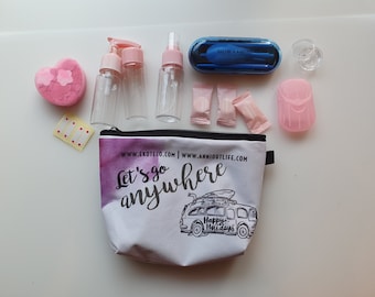 12-Piece Travel Kit, Toiletries Set, Mini Travel Case
