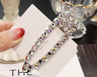 gold diamond hair clips