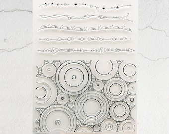 Frame Stamp,Bullet Journal Planner Stamp,Lace Rubber Stamp,DIY Background Clear Transparent Stamp,Card Making Journaling Scrapbooking