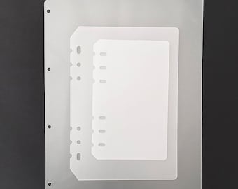 A5 A6 Planner Dividers Set Clear Frosted Plastic Dashboard InsertsRefillable Personal OrganizerCustomizable Bullet Journal Dividers