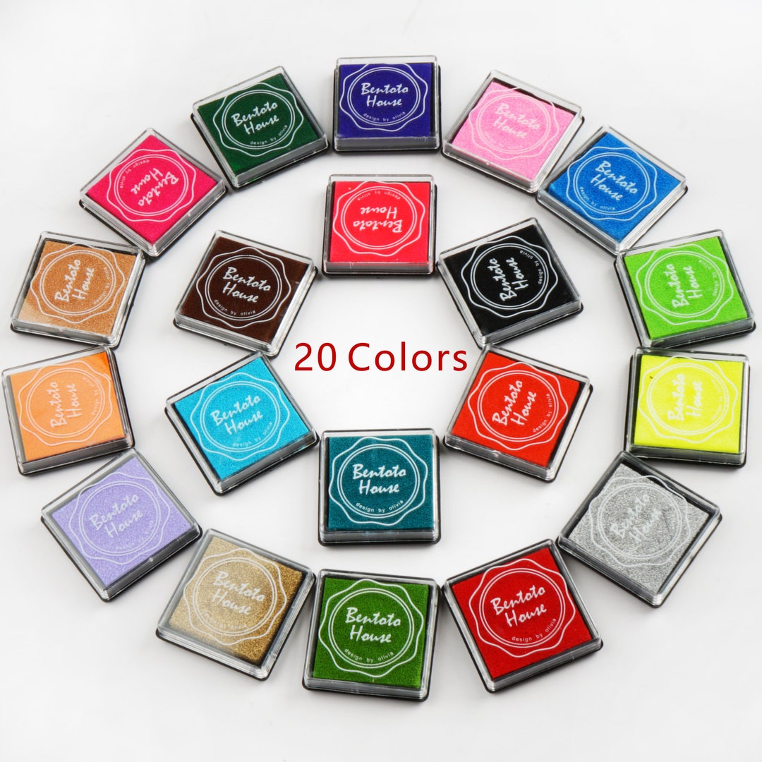 Craft Ink Pad Set of 20 Colors,stamps Ink Pad,colorful Inkpad,mini Ink