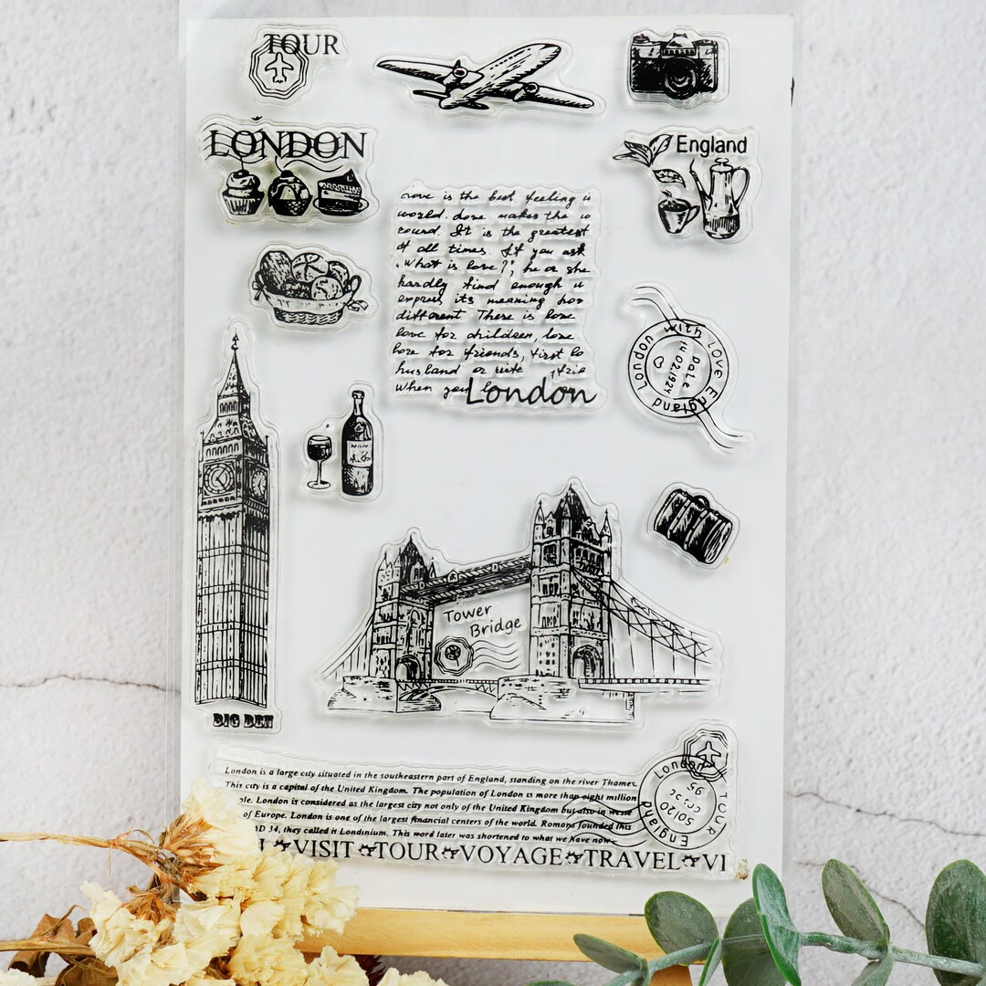 Landmark Clear Transparent Stamp,bullet Journal Planner Stamp,place of
