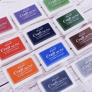 Craft Ink Pad,Color Ink Pad,Colorful Inkpad,Ink pad set,Stamp Pad,Clear Stamp,Ink Pads DIY,Korean Inkpad,Colors Pigment Crafts