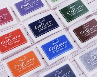 Craft Ink Pad,Color Ink Pad,Colorful Inkpad,Ink pad set,Stamp Pad,Clear Stamp,Ink Pads DIY,Korean Inkpad,Colors Pigment Crafts