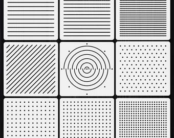 Sashiko Stencils for Embroidery, Reusable Acrylic Quilting Templates, Japanese Hand Stitching Pattern, Craft Supplies, Unique DIY Gift