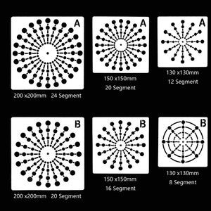 6 Pcs Mandala Dotting Template,Mandala Stencils,Mandala Dotting,Painting Stencils Tool