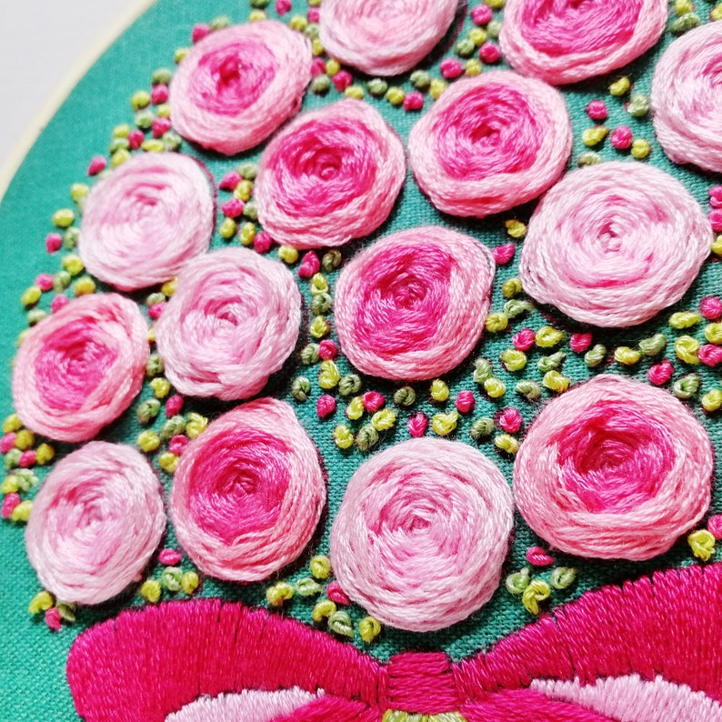 Easy Embroidery Kit Beginnerhand Embroidery Kitdiy Etsy