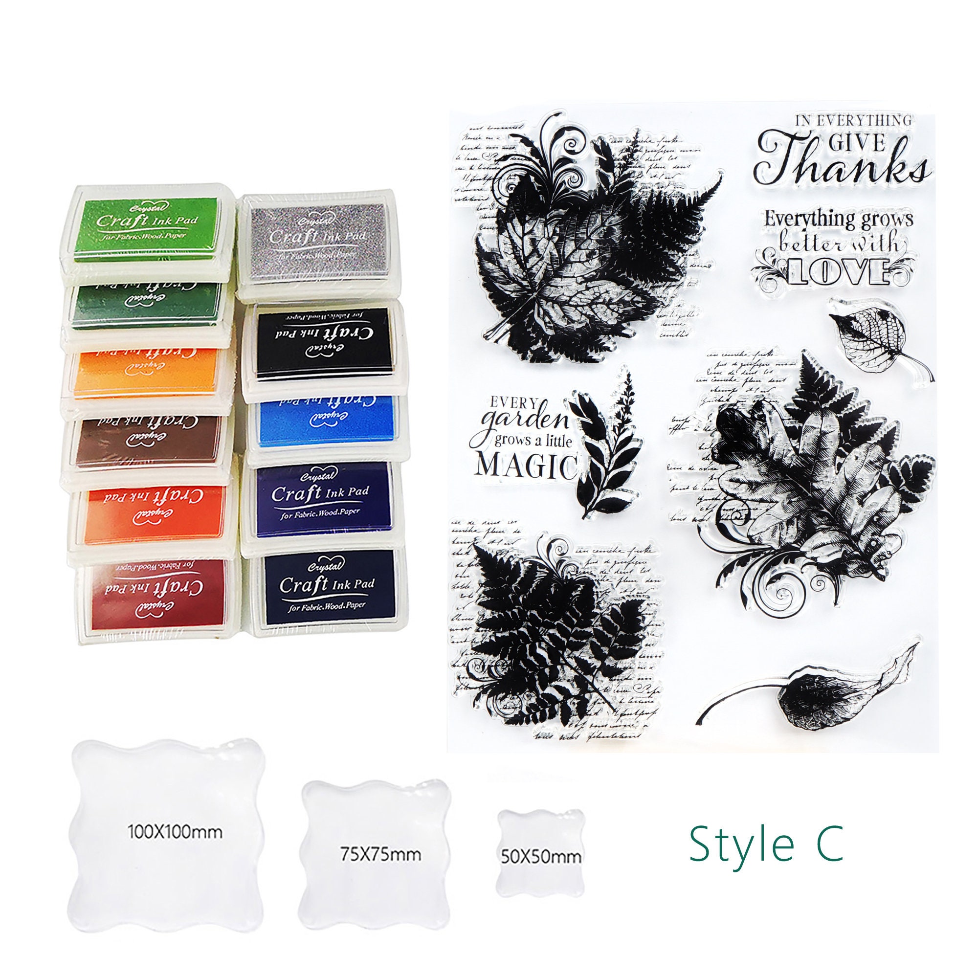 Planner Clear Stamps,vintage Leaves Transparent Stamp,journal Stamps ...