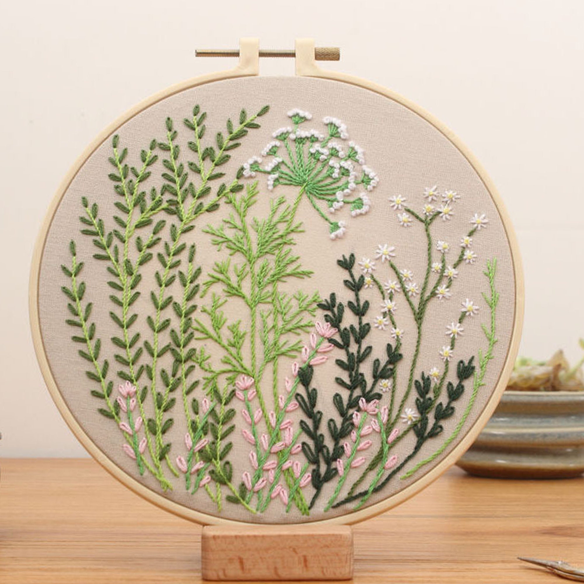 Nature Hand Embroidery DesignDIY Home Decor Hoop Etsy