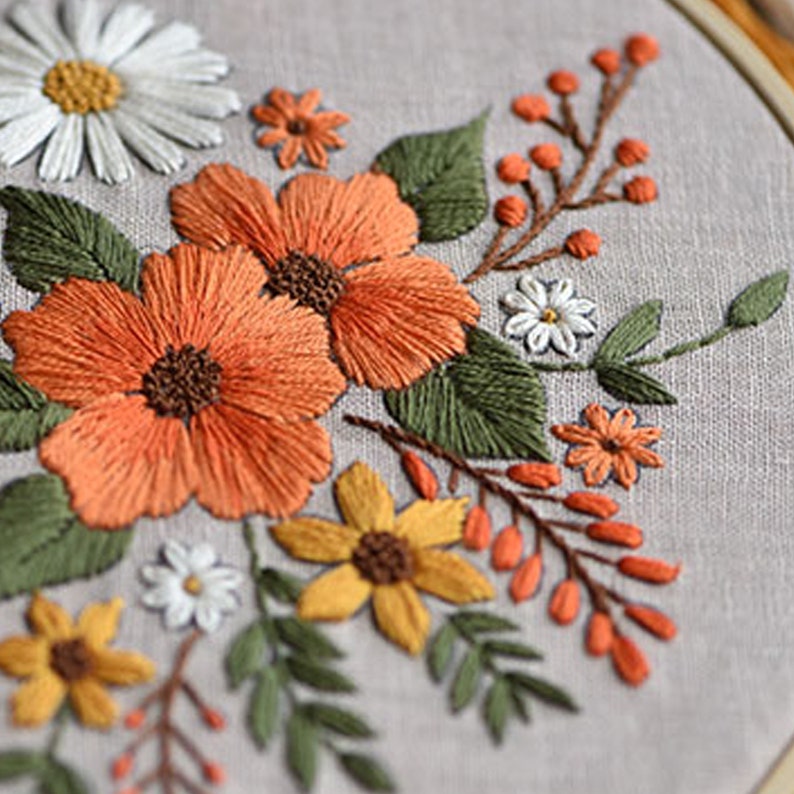 Kit de bordado principiante kit completo de bordado de mano Etsy