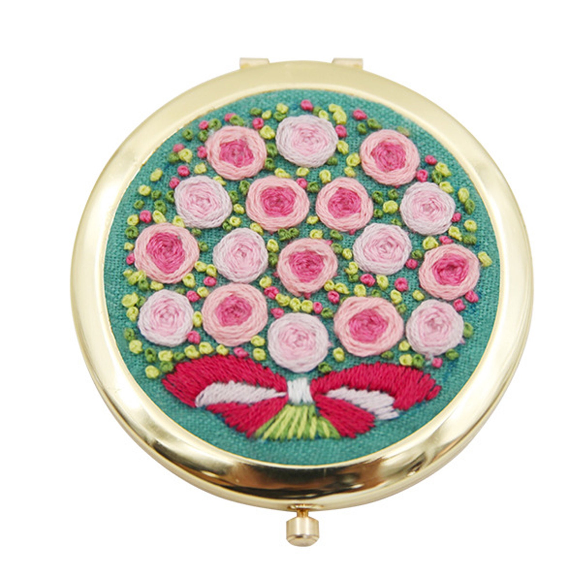 Mirror Easy Embroidery Kit Beginnermirror Embroidery Full Etsy