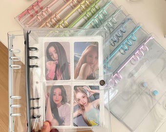 A5/A6 Planner Binder,Cover Binder,2026 Transparent planner cover,PVC Binder,6 Ring Binder,Transparent,Back to School Refill,Organizer