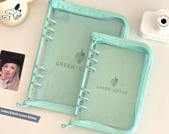 PVC Soft Cover A5/A6 Planner Binder,Zipper Planner cover,Photo Album,Journal Notebook for Students,back to school supplies,Diary,Notes