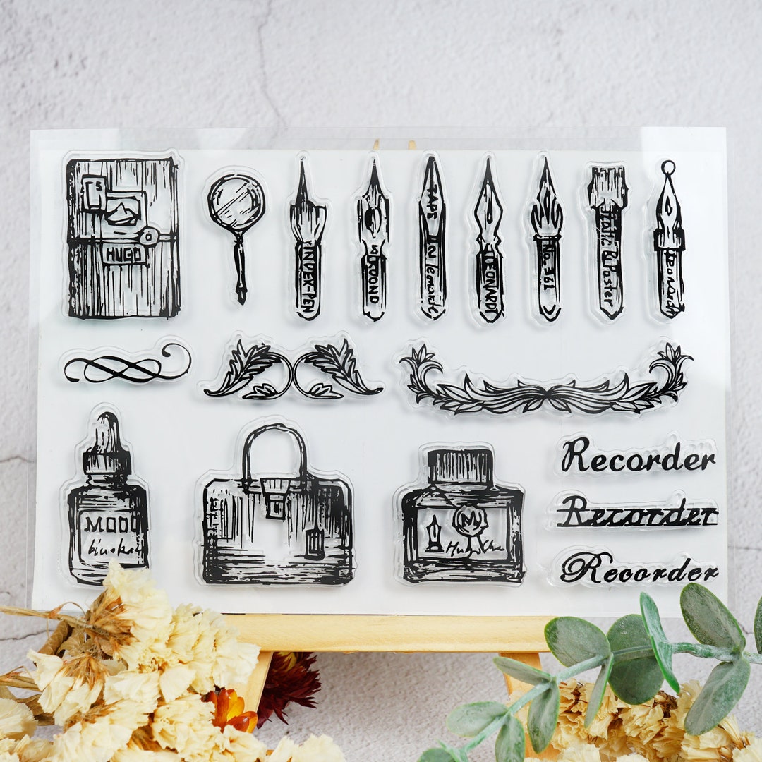 Journalwriting Tools Stampwriter Instruments Stampclear Etsy