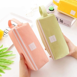 Astuccio portapenne di grande capacità, cancelleria minimalista, regalo di festa per studenti, materiale scolastico resistente ed elegante, organizer creativo