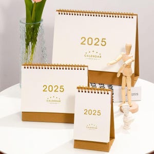 2025 Desk Calendar,Simple Style 2025  Desk Calendar,Retro  2025 Calendar 2310191