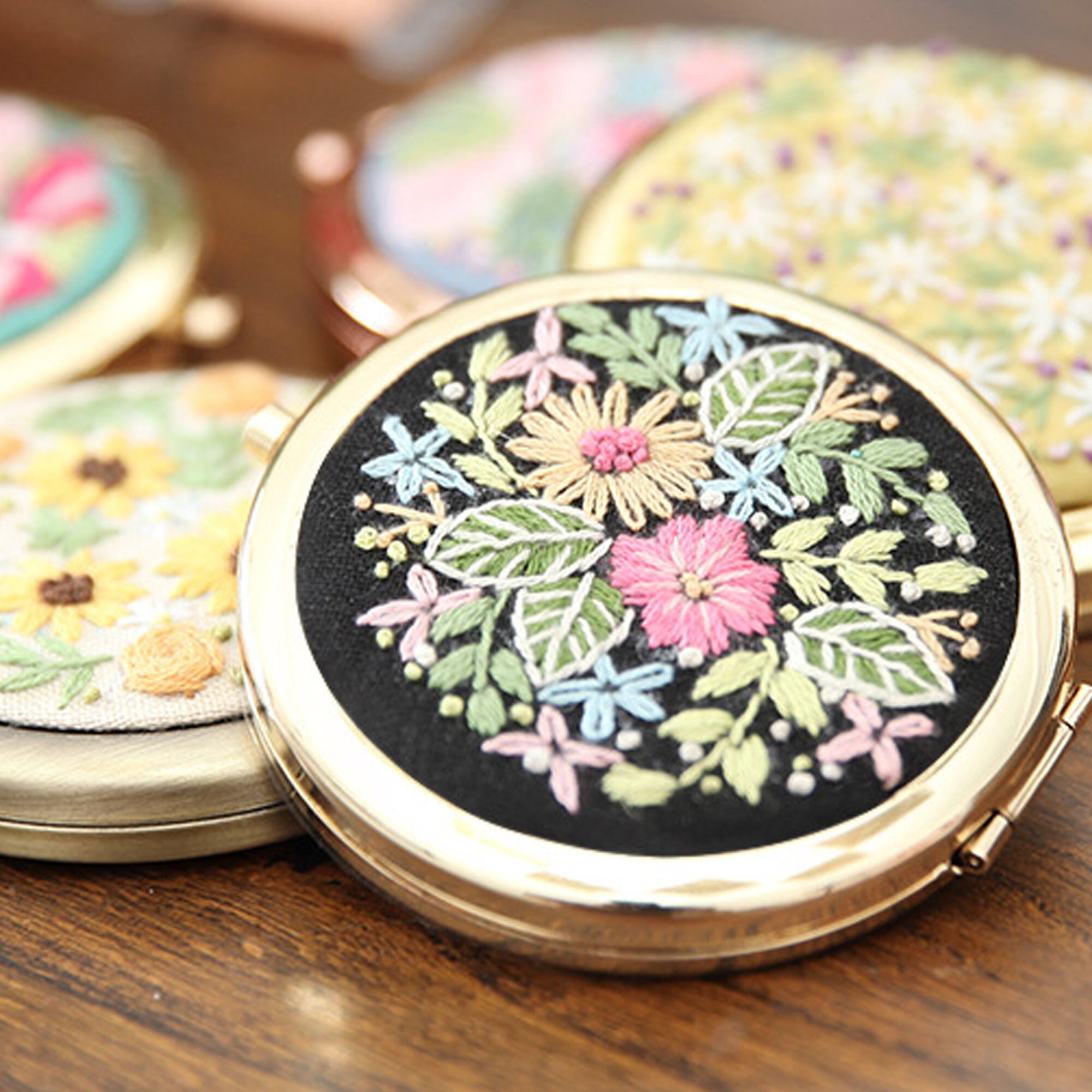 Mirror Easy Embroidery kit BeginnerMirror Embroidery Full Etsy