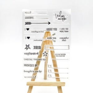 journal stamp,Planner Journal Accessories,Silicone transparent stamp,Arrow mark Rubber Stamp
