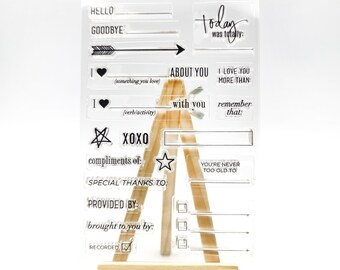 journal stamp,Planner Journal Accessories,Silicone transparent stamp,Arrow mark Rubber Stamp