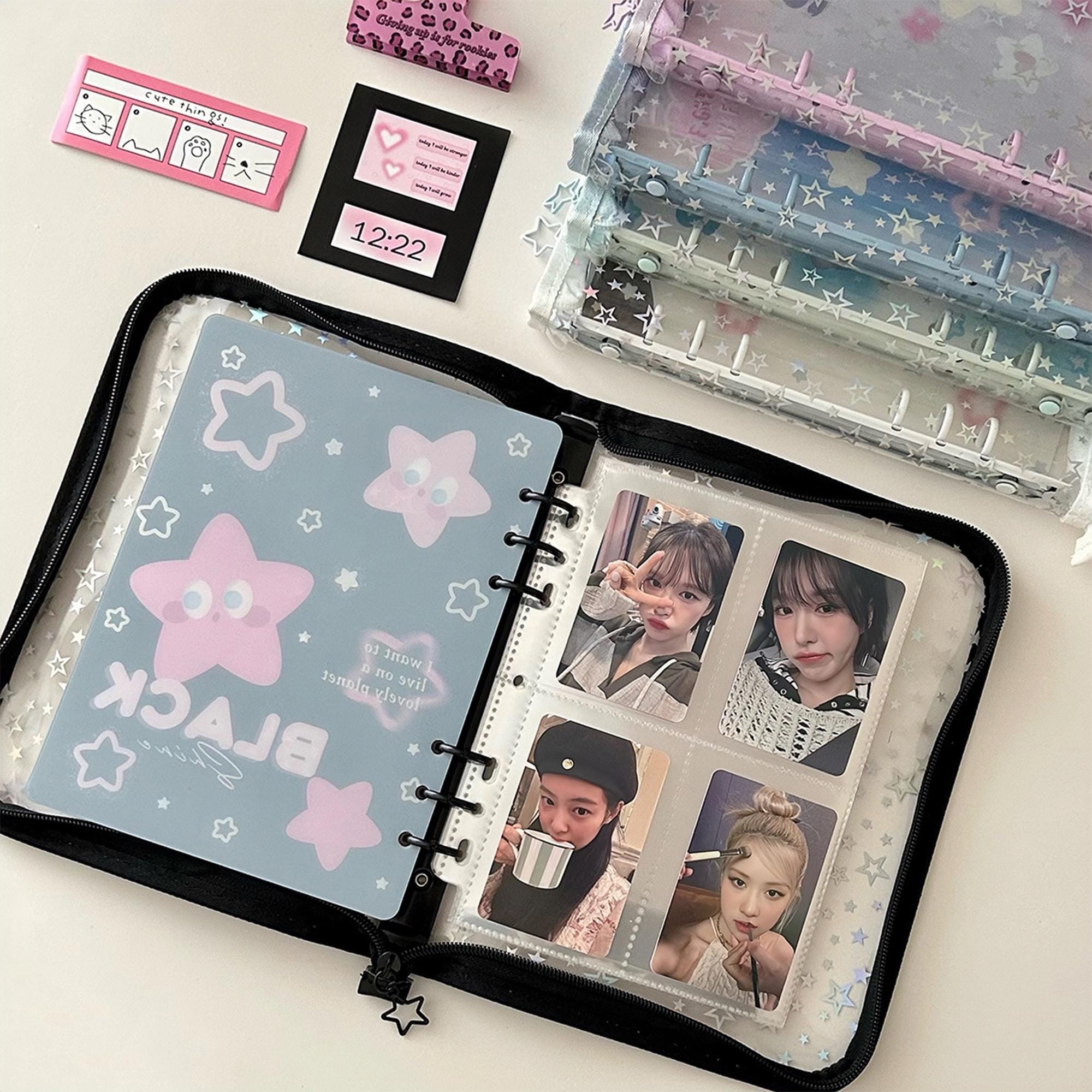 A5 Planner Binder,zipper Flash Planner Cover,photo Album,6 Ring Binder ...