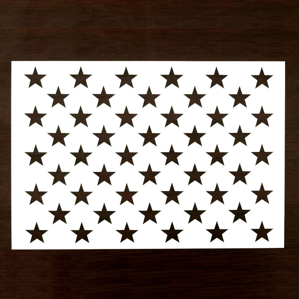 American Flag 50 Star Stencil by StudioR12