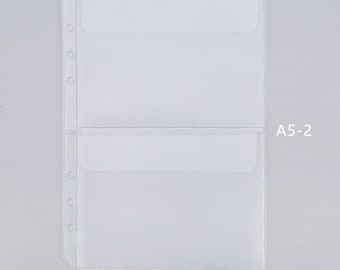 Zipper Pocket Refill Pack for Travelers Notebook 8.2x4.3 - Zipper Pouch PVC Clear Insert for Standard Leather Journal Refillable Traveler's Notebook - 3 Plastic Card Slots/Long Slot Zipper Zipper Pocket Refill Pack for Travelers Notebook 8.2x4.3 - Zipper Pouch PVC Clear Insert for Standard Leather Journal Refillable Traveler's Notebook - 3 Plastic Card Slots/Long Slot Zipper