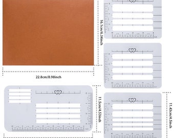 OPount 4Pcs 4 Style Envelope addressing Stencil,Address writing tool, Journal Stencil,envelope addressing,Basic Frames Stencil,plastic