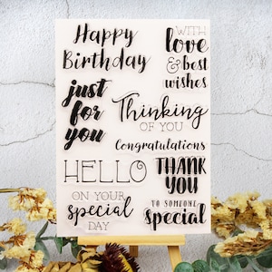 Phrase Transparent Silicone Stamp,Soft Rubber Stamp,Filofax Clear Stamp,Bullet Journal,Planner Journal Scrapbook Decorate