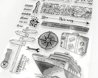 INFUNLY Pack Of 2 Fashion Women Travel Clear Stamp Lady Bag Boot...