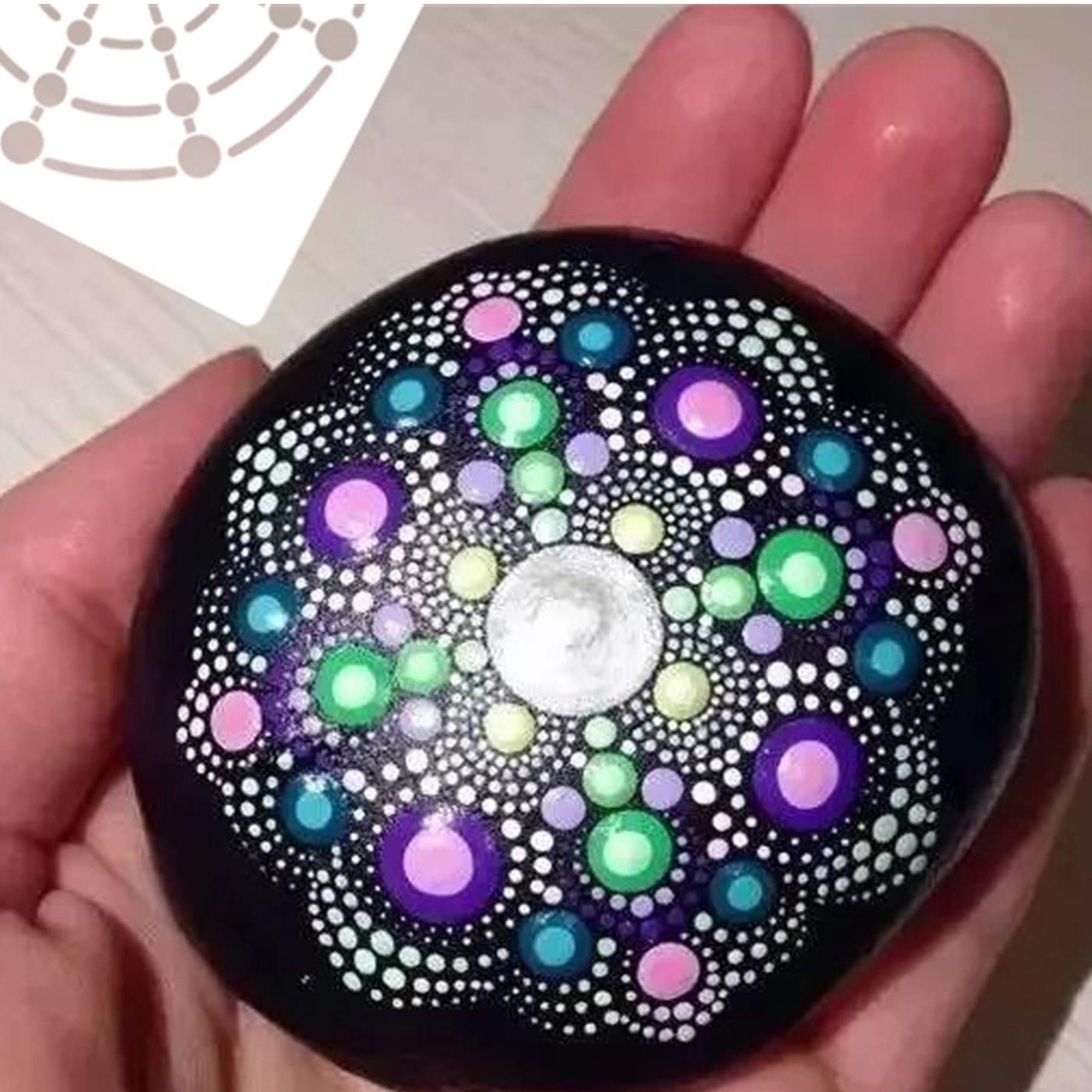 Mandala Dotting Tools Set 37-Delig - Sjabloon, Stenen Schilderaccessoires, Dot Painting Tool - Voor Doe-Het-Zelf Tekenen van Rotsschilderingen en Knutseltekeningen